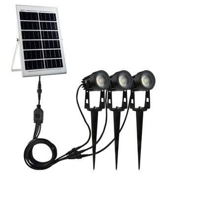 Solar Garden Lights 3 heads solar spot lights